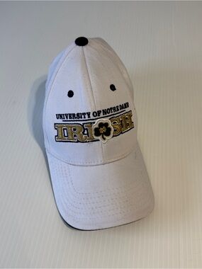 University of Notre Dame Fighting Irish White Adjustable NCAA Dad Hat Cap